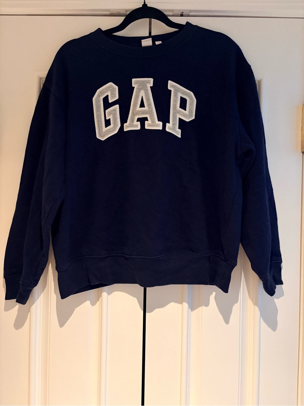 GAP Navy Crewneck Sweatshirt with White Logo
